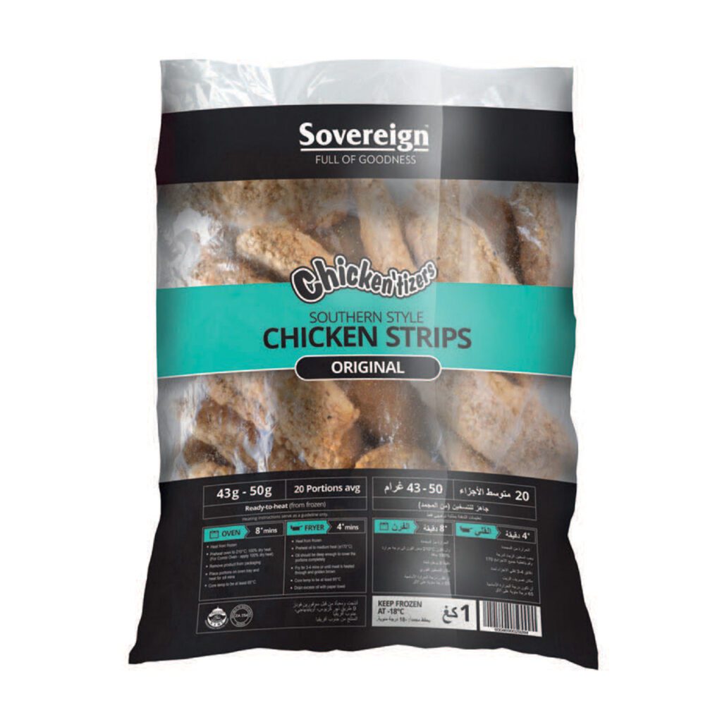 Render of Chicken'tizers Southern Style Strips Original Flavour