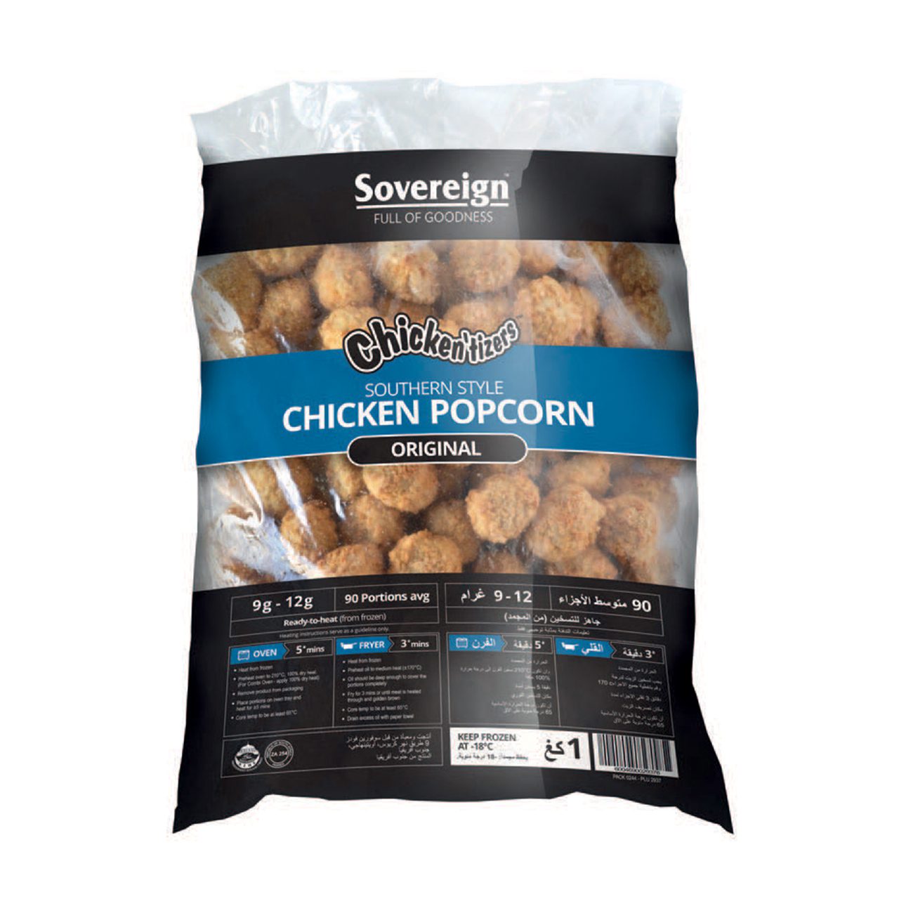 Render of Chicken'tizers Southern Style Popcorn Original Flavour