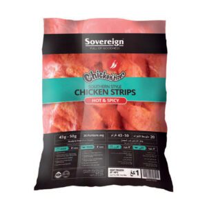 Render of Chicken'tizers Southern Style Strips Hot & Spicy Flavour